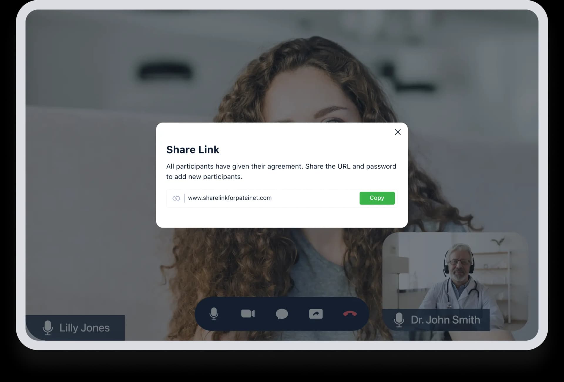 Easily invite new members during a video call by ensuring agreement from all participants.