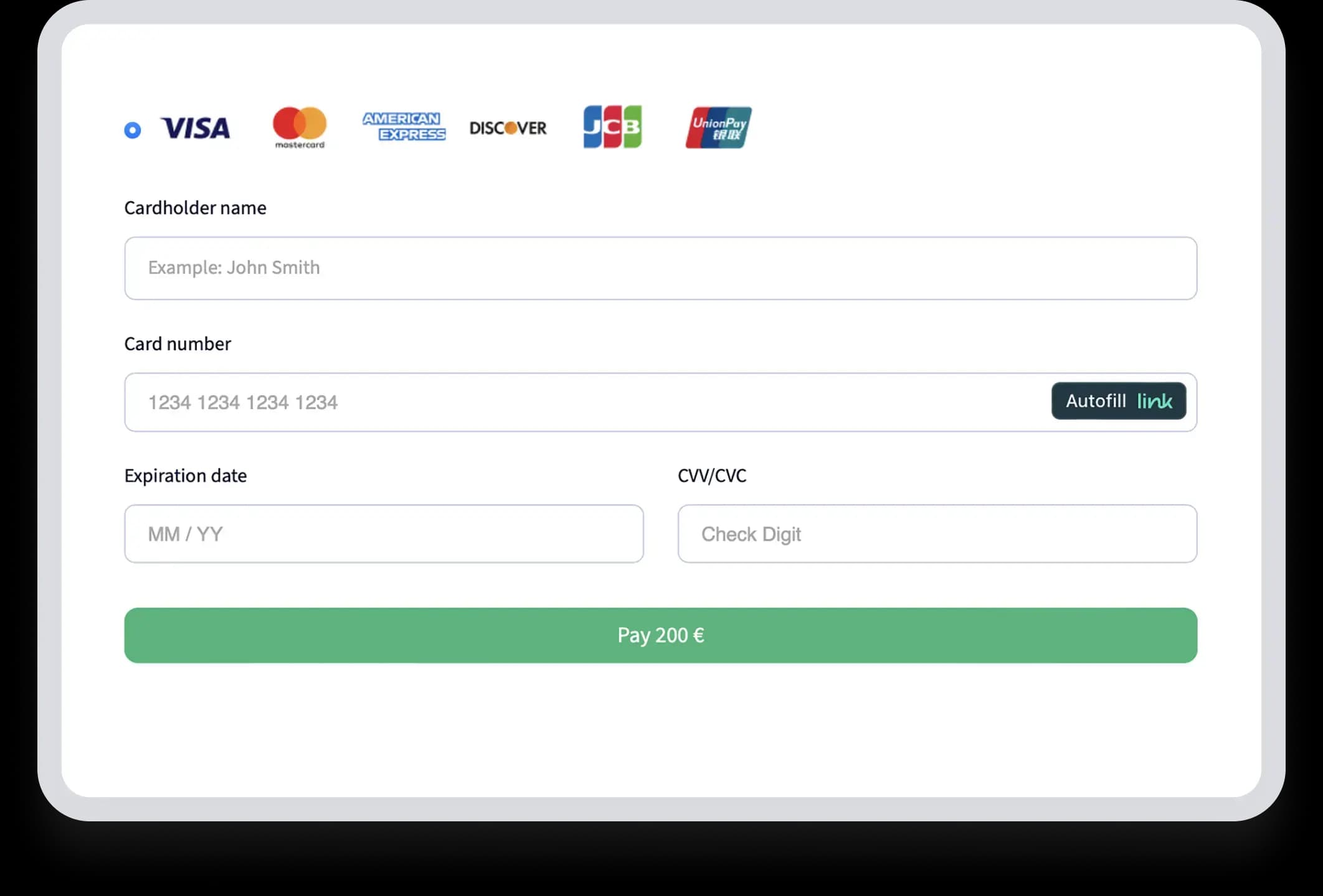 Credit Card Payment Page: Safely Pay for Services with MedicusUnion.
