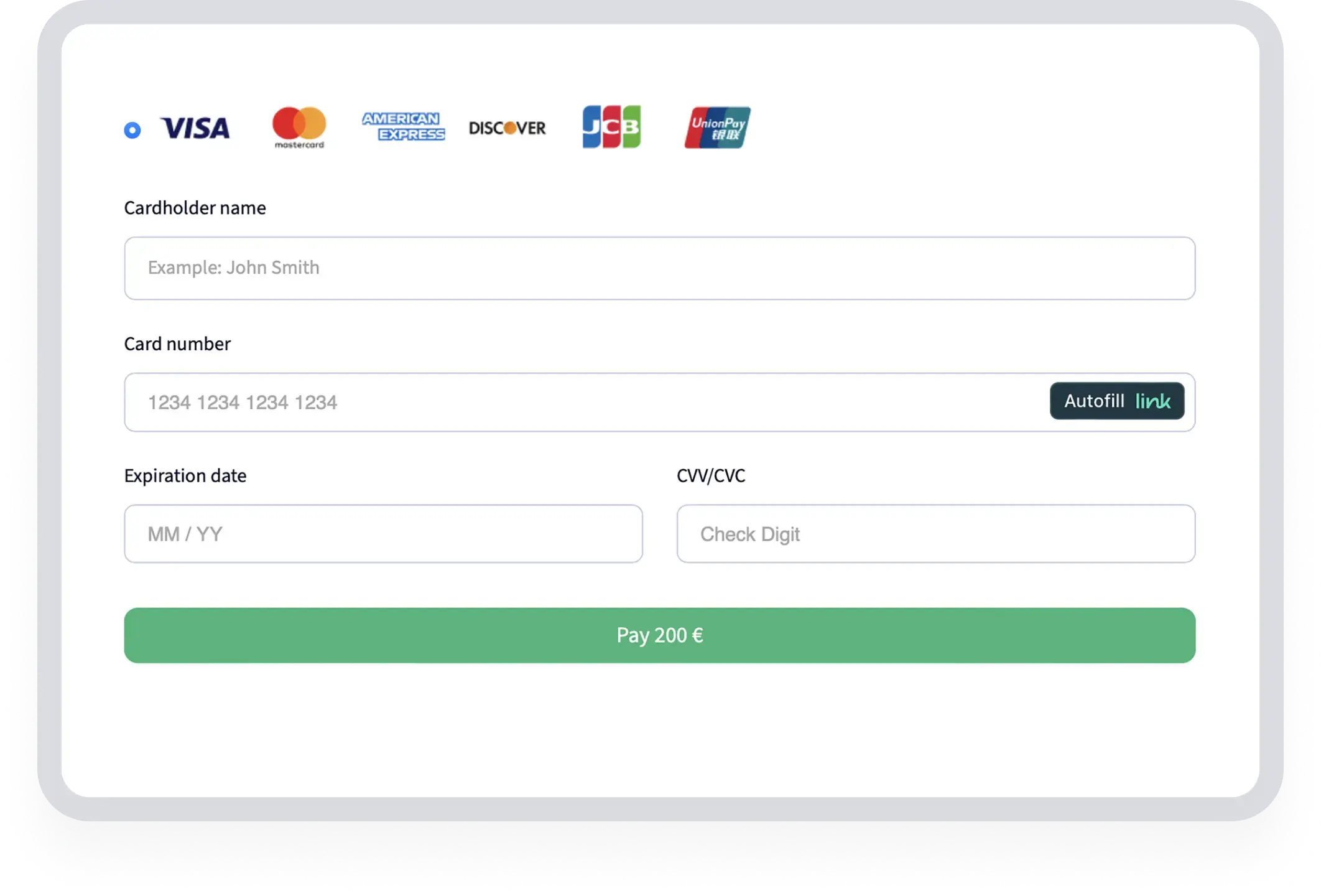 Credit Card Payment Page: Safely Pay for Services with MedicusUnion.